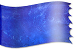Hand painted silk: Seven-fold Spirit Blue Design